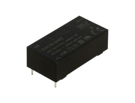 Przetwornica AC/DC, 6W, Uwyj: 24V DC, Iwyj: 0,25A, PCB, RAC06-24SC