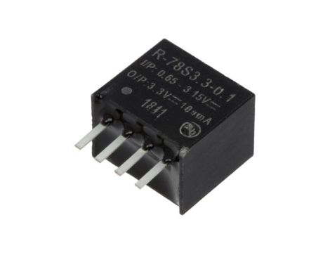 Przetwornica DC/DC, 0,33W, Uwyj: 3,3V DC, Iwyj: 0,1A, PCB, R-78S3.3-0.1