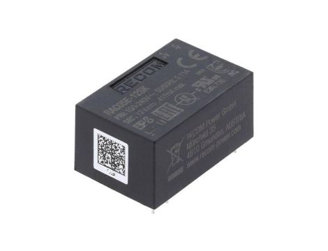 Przetwornica AC/DC, 5W, Uwyj: 12V DC, Iwyj: 0,417A, PCB, RAC05E-12SK