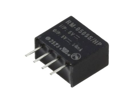 Przetwornica DC/DC, 0,25W, Uwyj: 5V DC, Iwyj: 50mA, THT, RM-0505S/HP