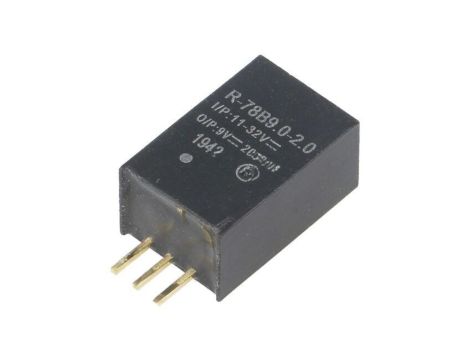 Przetwornica DC/DC, 18W, Uwyj: 9V DC, Iwyj: 2A, PCB, R-78B9.0-2.0