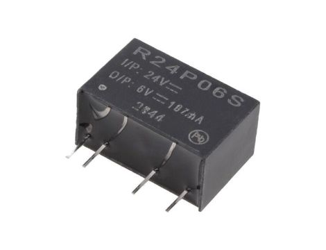 Przetwornica DC/DC, 1W, Uwyj: 6V DC, Iwyj: 0,167A, THT, R24P06S