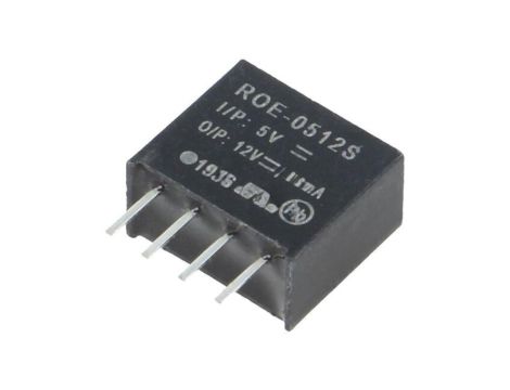 Przetwornica DC/DC, 1W, Uwyj: 12V DC, Iwyj: 84mA, THT, ROE-0512S