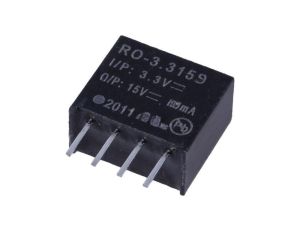 Przetwornica DC/DC, 1W, Uwyj: 15V DC, Iwyj: 66mA, THT, RO-3.315S