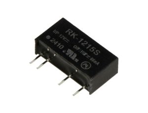 Przetwornica DC/DC, 1W, Uwyj: 15V DC, Iwyj: 66mA, THT, RK-1215S
