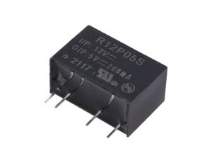 Przetwornica DC/DC, 1W, Uwyj: 5V DC, Iwyj: 0,2A, THT, R12P05S