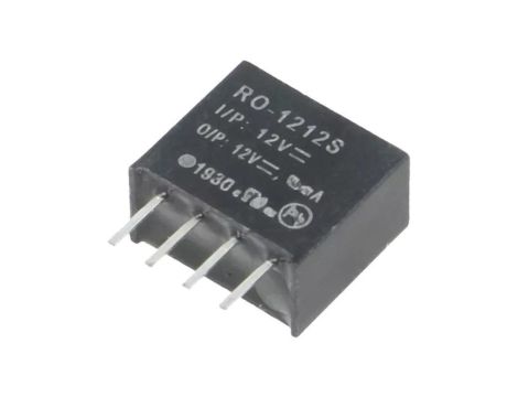 Przetwornica DC/DC, 1W, Uwyj: 12V DC, Iwyj: 83mA, THT, RO-1212S