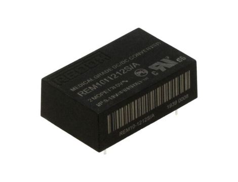 Przetwornica DC/DC, 10W, Uwyj: 12V DC, Iwyj: 0,83A, THT, REM10-1212S/A
