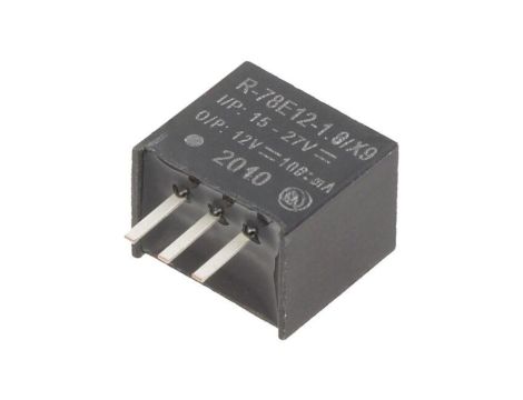 Przetwornica DC/DC, 12W, Uwyj: 12V DC, Iwyj: 1A, PCB, R-78E12-1.0/X9