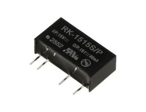 Przetwornica DC/DC, 1W, Uwyj: 15V DC, Iwyj: 66mA, THT, RK-1515S/P