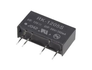 Przetwornica DC/DC, 1W, Uwyj: 5V DC, Iwyj: 0,2A, THT, RK-1205S