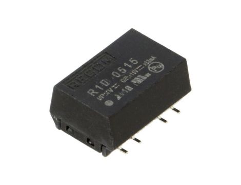Przetwornica DC/DC, 1W, Uwyj: 15V DC, Uwyj 2: -15V DC, Iwyj: 33mA, Iwyj 2: 33mA, SMT, R1D-0515