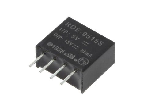 Przetwornica DC/DC, 1W, Uwyj: 15V DC, Iwyj: 66mA, THT, ROE-0515S