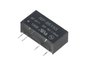 Przetwornica DC/DC, 1W, Uwyj: 15V DC, Iwyj: 66mA, THT, RP-0515S