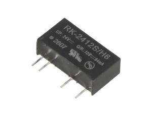 Przetwornica DC/DC, 1W, Uwyj: 12V DC, Iwyj: 84mA, THT, RK-2412S/H6