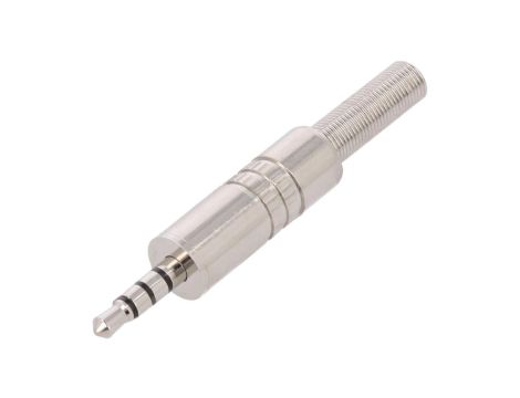 Złącze Jack 3,5mm wtyk męskie stereo specjalne z odgiętką FC68124M