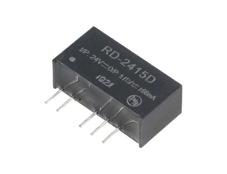 Przetwornica DC/DC, 2W, Uwej: 21,6...26,4VDC, Uwyj: 15VDC, Uwyj 2: -15VDC, 66mA, THT, RD-2415D