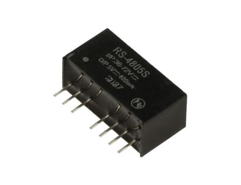 Przetwornica DC/DC, 2W, Uwej: 36...72VDC, Uwyj: 5VDC, 0,4A, THT, RS-4805S