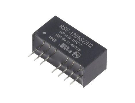 Przetwornica DC/DC, 2W, Uwej: 4,5...18VDC, Uwyj: 5VDC, 0,4A, THT, RSE-1205SZ/H2