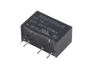 Przetwornica DC/DC, 2W, Uwej: 4,5...5,5VDC, Uwyj: 5VDC, 0,4A, THT, R05P205S/P