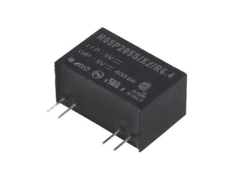 Przetwornica DC/DC, 2W, Uwej: 4,5...5,5VDC, Uwyj: 5VDC, 0,4A, THT, R05P205S/X2/R6.4