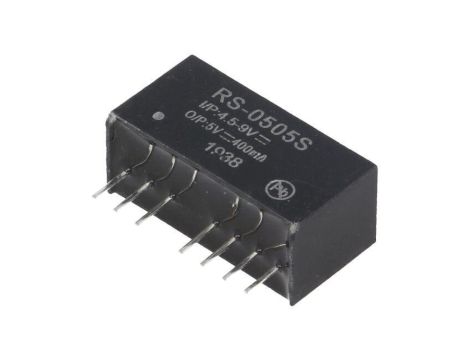 Przetwornica DC/DC, 2W, Uwej: 4,5...9VDC, Uwyj: 5VDC, 0,4A, THT, RS-0505S