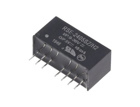 Przetwornica DC/DC, 2W, Uwej: 9...36VDC, Uwyj: 5VDC, 0,4A, THT, RSE-2405SZ/H2