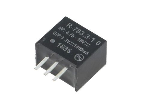 Przetwornica DC/DC, 3,3W, Uwej: 4,75...18VDC, Uwyj: 3,3VDC, 1A, PCB, R-783.3-1.0