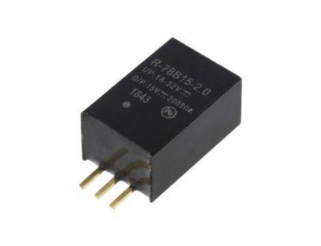 Przetwornica DC/DC, 30W, Uwej: 18...32VDC, Uwyj: 15VDC, 2A, PCB, R-78B15-2.0