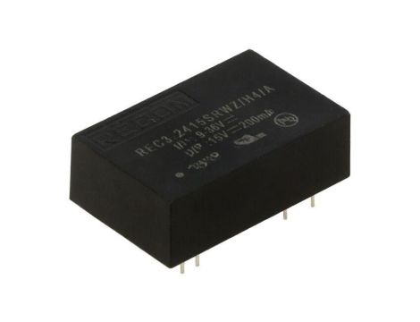 Przetwornica DC/DC, 3W, Uwej: 18...36VDC, Uwyj: 15VDC, 0,2A, THT, REC3-2415SRWZ/H4/A