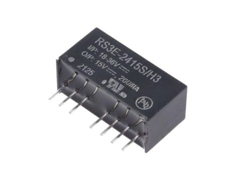Przetwornica DC/DC, 3W, Uwej: 18...36VDC, Uwyj: 15VDC, 0,2A, THT, RS3E-2415S/H3