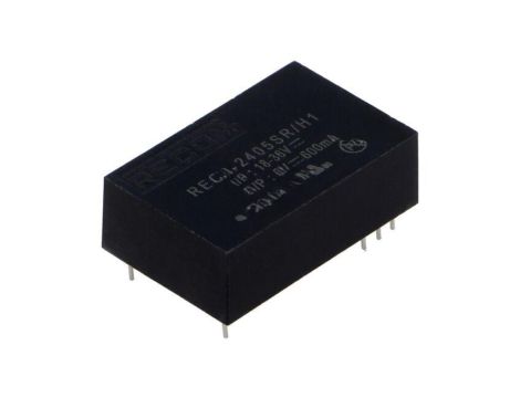 Przetwornica DC/DC, 3W, Uwej: 18...36VDC, Uwyj: 5VDC, 0,6A, THT, REC3-2405SR/H1
