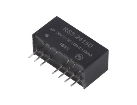 Przetwornica DC/DC, 3W, Uwej: 18...36VDC, Uwyj: 15VDC, Uwyj 2: -15VDC, 0,1A, THT, RS3-2415D