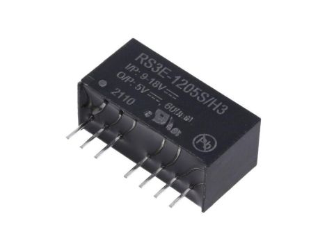 Przetwornica DC/DC, 3W, Uwej: 9...18VDC, Uwyj: 5VDC, 0,6A, THT, RS3E-1205S/H3