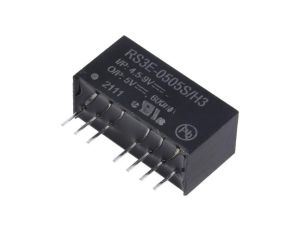 Przetwornica DC/DC, 3W, Uwej: 4,5...9VDC, Uwyj: 5VDC, 0,6A, THT, RS3E-0505S/H3
