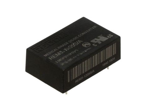 Przetwornica DC/DC, 3W, Uwej: 9...18VDC, Uwyj: 5VDC, 0,6A, THT, REM3-1205S/A
