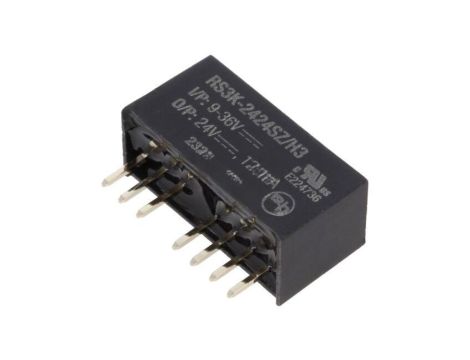 Przetwornica DC/DC, 3W, Uwej: 9...36VDC, Uwyj: 24VDC, 0,125A, THT, RS3K-2424SZ/H3