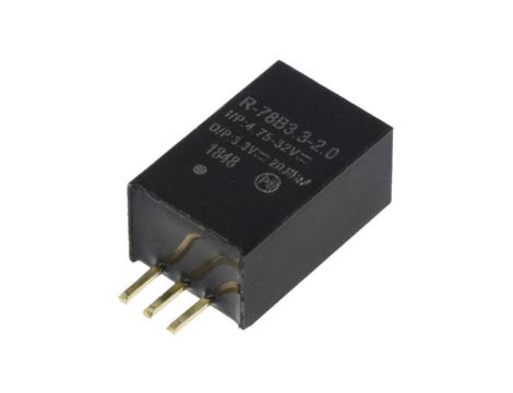 Przetwornica DC/DC, 6,6W, Uwej: 4,75...32VDC, Uwyj: 3,3VDC, 2A, PCB, R-78B3.3-2.0