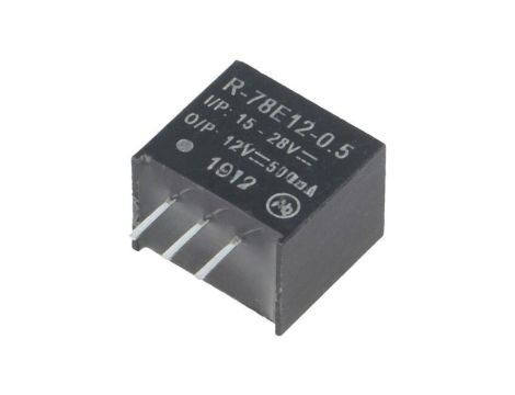 Przetwornica DC/DC, 6W, Uwej: 15...28VDC, Uwyj: 12VDC, 0,5A, PCB, R-78E12-0.5
