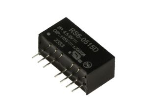 Przetwornica DC/DC, 6W, Uwej: 4,5...9VDC, Uwyj: 15VDC, Uwyj 2: -15VDC, 0,2A, THT, RS6-0515D