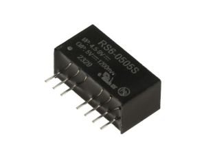 Przetwornica DC/DC, 6W, Uwej: 4,5...9VDC, Uwyj: 5VDC, 1,2A, THT, RS6-0505S