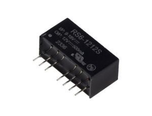 Przetwornica DC/DC, 6W, Uwej: 9...18VDC, Uwyj: 12VDC, 0,5A, THT, RS6-1212S