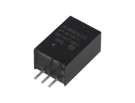 Przetwornica DC/DC, 7,5W, Uwej: 20...72VDC, Uwyj: 15VDC, 0,5A, PCB, R-78HB15-0.5