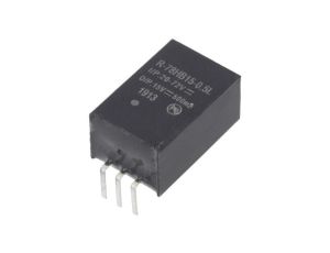 Przetwornica DC/DC, 7,5W, Uwej: 20...72VDC, Uwyj: 15VDC, 0,5A, PCB, R-78HB15-0.5L