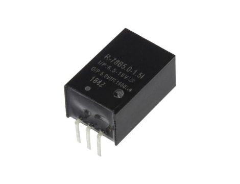 Przetwornica DC/DC, 7,5W, Uwej: 6,5...18VDC, Uwyj: 5VDC, 1,5A, PCB, R-78B5.0-1.5L