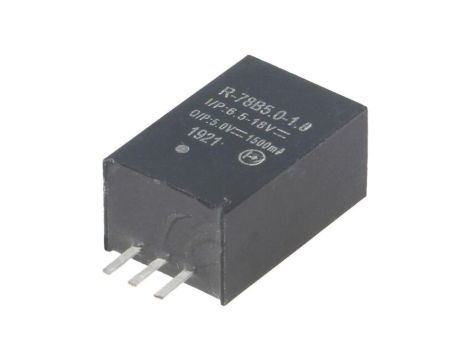Przetwornica DC/DC, 7,5W, Uwej: 6,5...18VDC, Uwyj: 5VDC, 1,5A, PCB, R-78B5.0-1.5