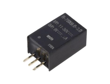Przetwornica DC/DC, Uwej: 11...36VDC, Uwyj: 9VDC, 2A, THT, R-78K9.0-2.0
