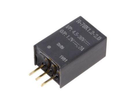 Przetwornica DC/DC, Uwej: 4,5...36VDC, Uwyj: 1,2VDC, 2A, THT, R-78K1.2-2.0