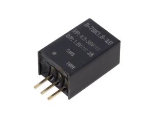 Przetwornica DC/DC, Uwej: 4,5...36VDC, Uwyj: 1,8VDC, 2A, THT, R-78K1.8-2.0