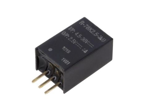 Przetwornica DC/DC, Uwej: 4,5...36VDC, Uwyj: 2,5VDC, 2A, THT, R-78K2.5-2.0